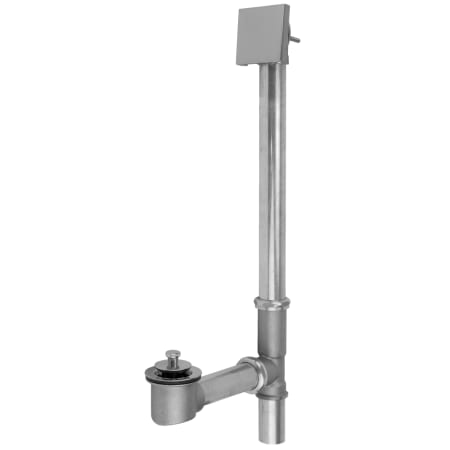 Jaclo Brass Tub Drain Bottom Outlet Lift & Turn with Faceplate (Square) Fully Polished & Plated Tub Waste Polished Chrome
