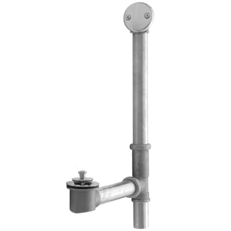 Jaclo Brass Tub Drain Bottom Outlet Lift & Turn with Faceplate (2 Hole) Fully Polished & Plated Tub Waste Polished Chrome