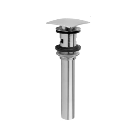 Jaclo Stationary Square Lavatory Drain with Overflow Polished Chrome