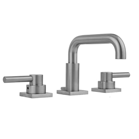 Jaclo Downtown Contempo 1.2 GPM Widespread Bathroom Faucet with Square Escutcheons and Contempo Lever Handles Polished Chrome