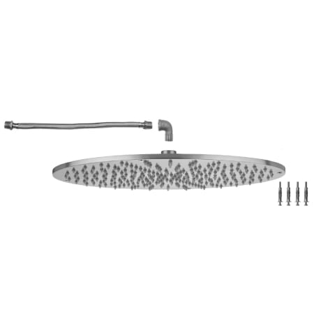 Jaclo 16" Round Square Flush Mount Rain Machine Showerhead Satin Nickel