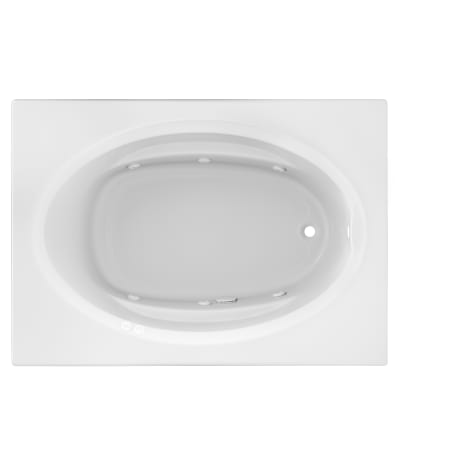 Jacuzzi 60" x 42" Signature Drop In Whirlpool Bathtub with 6 Jets, Air Controls, Right Drain and Left Pump White