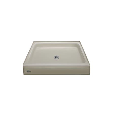 Jacuzzi Cayman 36" x 36" Single Threshold Shower Pans with Center Drain Almond