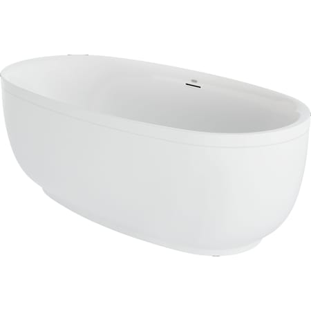 Jacuzzi COSI 67" Free Standing Acrylic Soaking Tub with Center Drain, Drain Assembly, and Overflow White