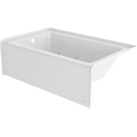 Jacuzzi Signature 60" Three Wall Alcove Acrylic Whirlpool Tub with Left Drain, and Overflow White