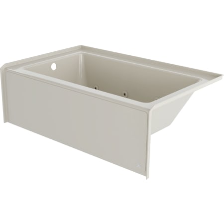 Jacuzzi Signature 60" Three Wall Alcove Acrylic Whirlpool Tub with Left Drain, and Overflow Oyster