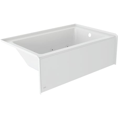 Jacuzzi Signature 60" Three Wall Alcove Acrylic Whirlpool Tub with Right Drain, and Overflow White