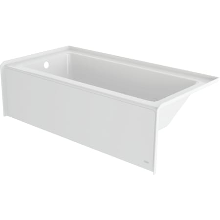 Jacuzzi Signature 66" Three Wall Alcove Acrylic Whirlpool Tub with Left Drain, and Overflow White