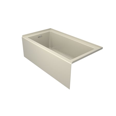 Jacuzzi Linea 60" x 32" Acrylic Air Bathtub for Alcove Installation with Left Hand Drain Almond