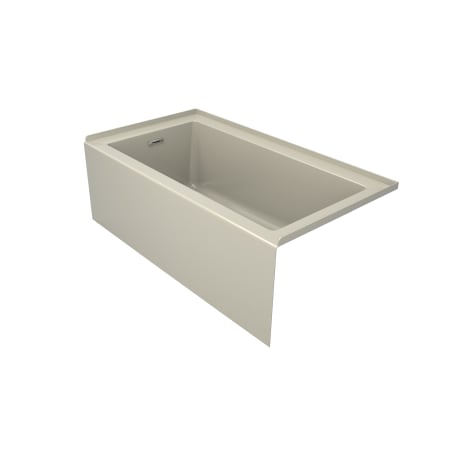 Jacuzzi Linea 60" x 32" Acrylic Soaking Bathtub for Alcove Installation with Left Hand Drain Almond