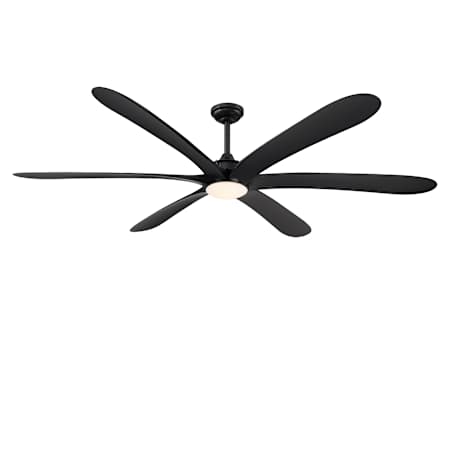 James Allan 72" 6 Blade Indoor LED Ceiling Fan Black