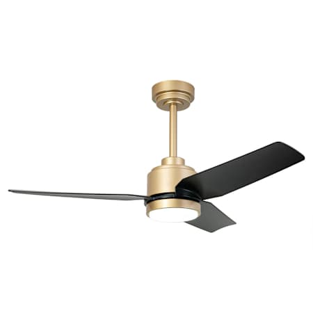 James Allan BreezeLite 42" 3 Blade Indoor LED Ceiling Fan Golden