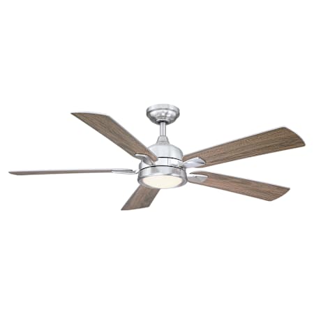 James Allan 52" 5 Blade Indoor LED Ceiling Fan Silver