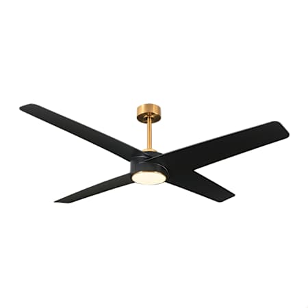 James Allan 60" 4 Blade Indoor LED Ceiling Fan Gold