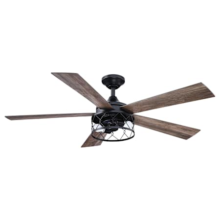 James Allan 52" 5 Blade Indoor Ceiling Fan Black