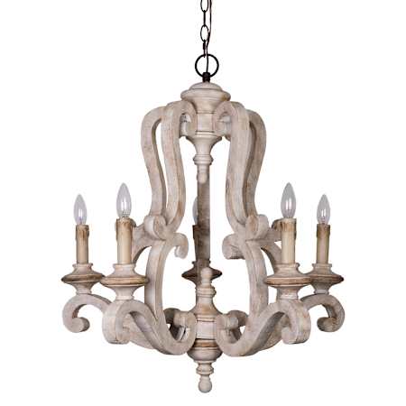 James Allan Lusteria 6 Light 25" Wide Taper Candle Style Chandelier White