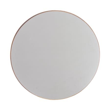 James Allan Lusteria 30" Diameter Circular Flat Aluminum Framed Accent Mirror Golden