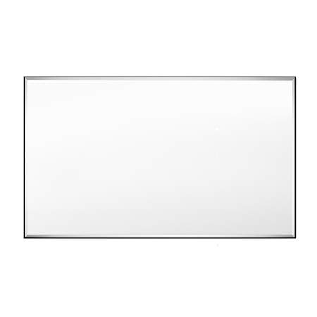 James Allan Brio Reflections 24"W x 40"H Rectangular Beveled Aluminum Framed Wall Mounted Bathroom Mirror Black
