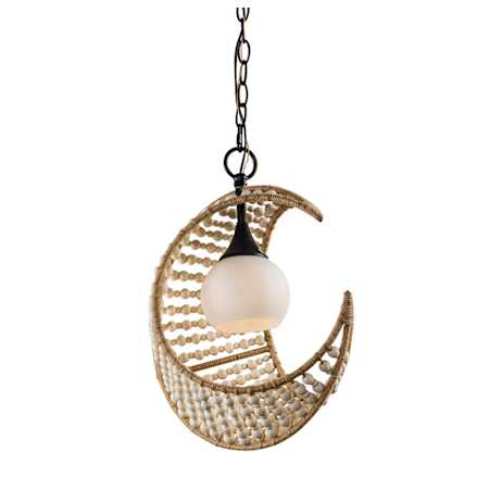 James Allan Lusteria 15" Wide Pendant Brown