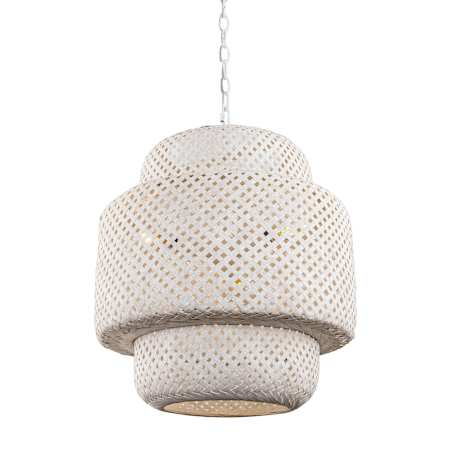 James Allan Lusteria 3 Light 16" Wide Pendant White