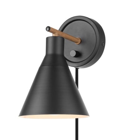 James Allan 10" Tall Wall Sconce with Metal Shade Matte Black