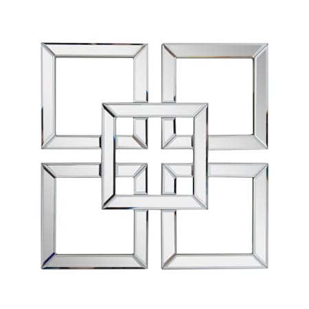 James Allan 16" x 16" Beveled Frameless Accent Mirror N/A