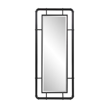 James Allan Piper 42" x 18" Rectangular Beveled Metal Accent Mirror Matte Black