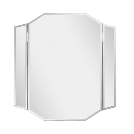 James Allan 32" x 30" Beveled Frameless Accent Mirror Champagne