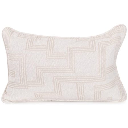 James Allan Mistify 22" x 14" Polyester and Rolefin Covered Polyester Filled Accent Pillow Natural