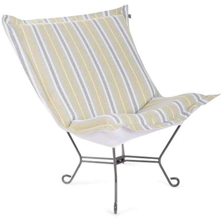 James Allan Polarity 40" Wide Metal Framed Olefin Accent Chair Moss