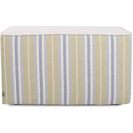 James Allan Polarity 36 Wide Plywood Framed Olefin Bench Moss