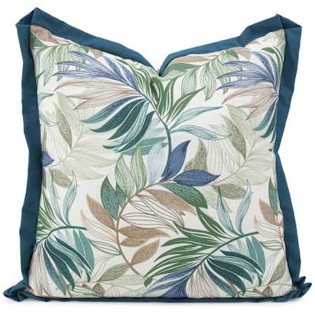 James Allan Harvester 24" x 24" Polyester and Rolefin Covered Polyester Filled Accent Pillow Indigo