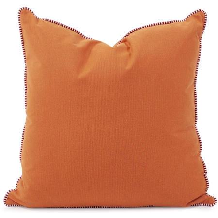 James Allan Sensibility 24" x 24" Polyester and Rolefin Covered Polyester Filled Accent Pillow with Decorative Cording Canyon