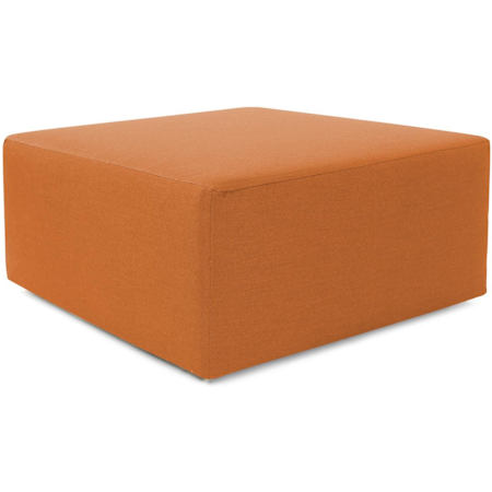 James Allan Sensibility 36" Wide Plywood and Polyester Outdoor Square Ottoman with Foam Filling Canyon