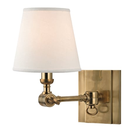 James Allan Cypress Single Light 10" Tall Wall Sconce Aged Brass