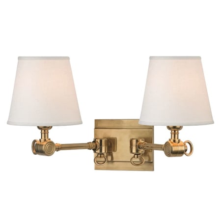James Allan Cypress 2 Light 10" Tall Wall Sconce Aged Brass