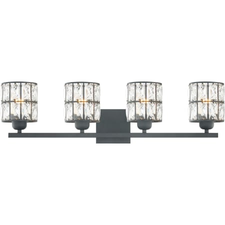 James Allan Raymond 4 Light 30" Wide Bathroom Vanity Light Matte Black