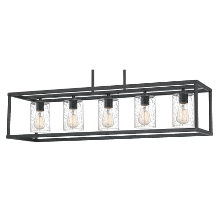 James Allan Trinity 5 Light 38" Wide Linear Chandelier Old Bronze