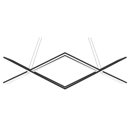 James Allan Axis 36" Wide LED Linear Chandelier Matte Black