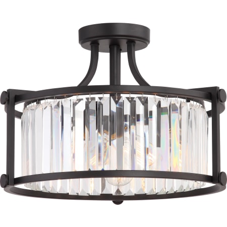 James Allan Lucid 3 Light 17-3/4" Wide Semi-Flush Drum Ceiling Fixture Aged Bronze