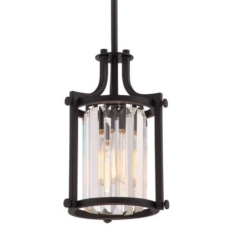 James Allan Lucid Single Light 7-7/8" Wide Mini Pendant Aged Bronze