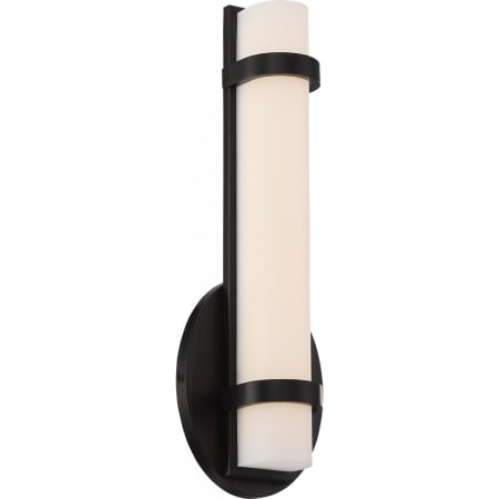 James Allan Flair Single Light 12" Tall Integrated LED Wall Sconce - ADA Compliant Aged Bronze
