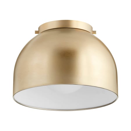 James Allan Orchid 11" Wide Flush Mount Ceiling Fixture Aged Brass