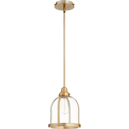 James Allan Cinder Single Light 9-1/2" Wide Mini Pendant Aged Brass