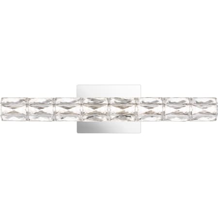 James Allan Curry Single Light 24" Wide Integrated LED Bath Bar Polished Chrome