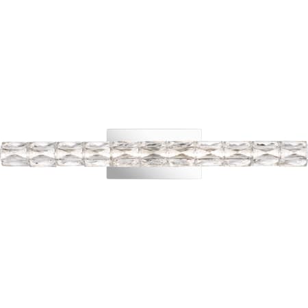 James Allan Curry Single Light 33" Wide Integrated LED Bath Bar Polished Chrome