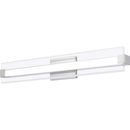 James Allan Curry Single Light 32" Wide Integrated LED Bath Bar with a Glass Shade - ADA Compliant Polished Chrome