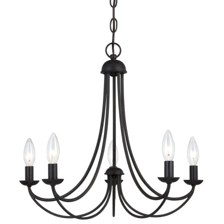 James Allan Rockbridge 5 Light 21" Wide Taper Candle Chandelier Imperial Bronze