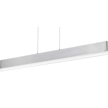 James Allan Hertford Single Light 48" Wide LED Linear Chandelier Brushed Aluminum