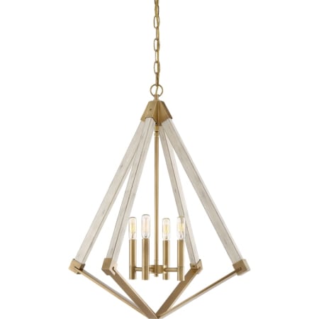 James Allan DeKalb 4 Light 24" Wide Chandelier Weathered Brass